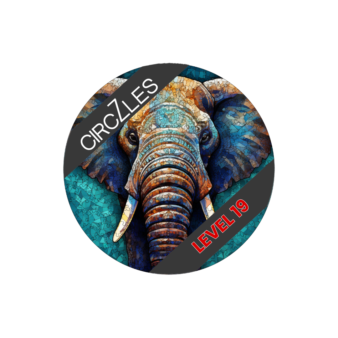 Elephant Level 19 - Circular Wooden Brain Teaser | CogZart Mind Gym
