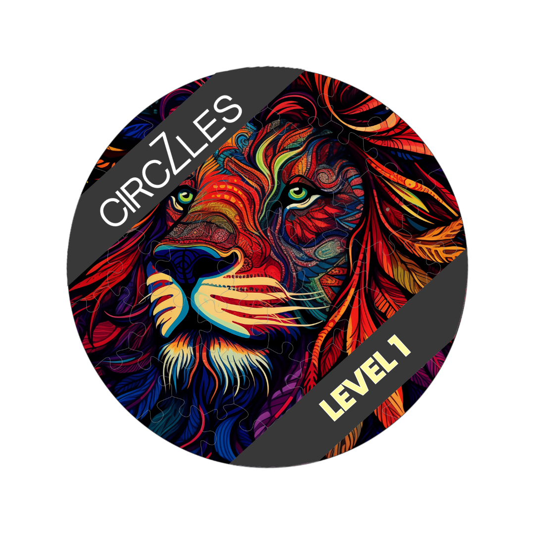 Lion Level 1 - Lion Wooden Puzzle | Cognitive Mind Gym | CogZart