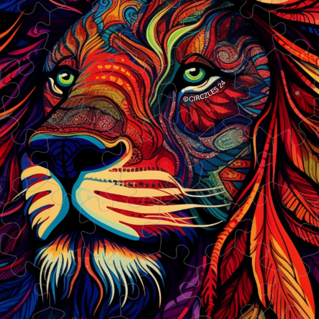 Lion Level 1 - Lion Wooden Puzzle | Cognitive Mind Gym | CogZart