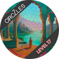 Serenity Level 17 - Round Wooden Puzzle with Hexagonal Grid | CogZart