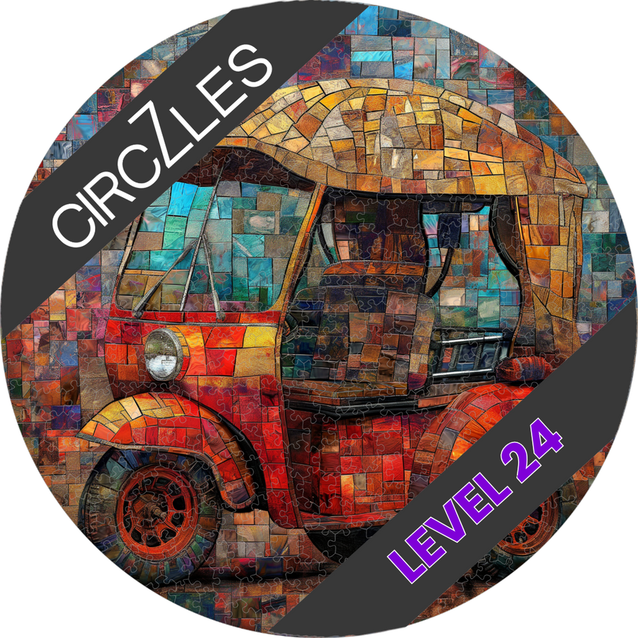 Rickshaw Level 24 - Challenging Circular Wooden Puzzle | CogZart