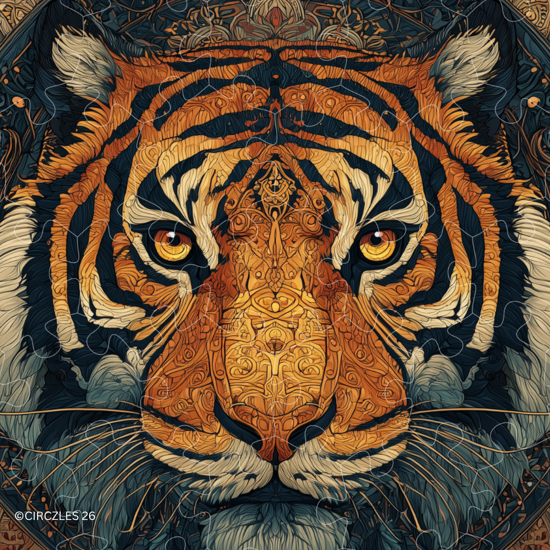 Ornate Tiger Animal Puzzles  — The OG