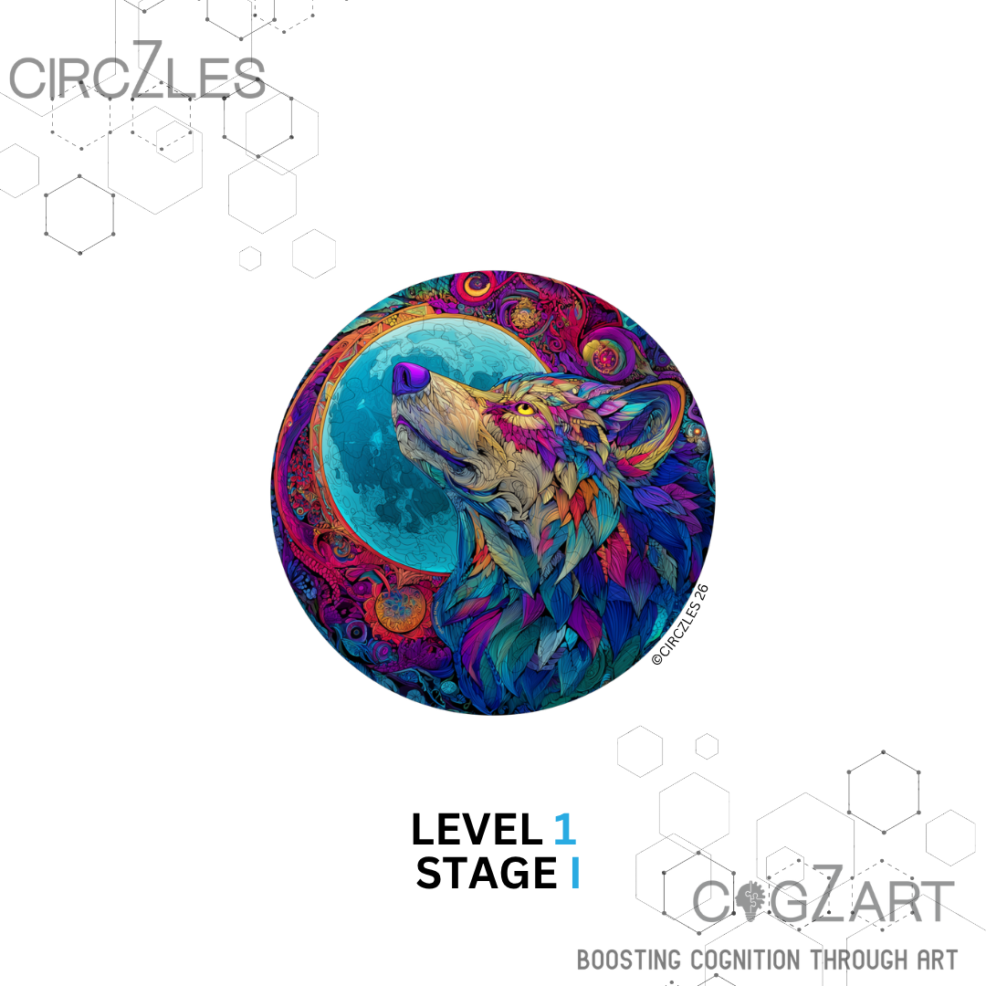 Cosmic Wolf Cool Puzzles for Adults — Lunartic