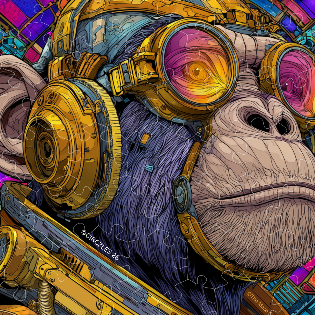 Cyberpunk Artistic Puzzles —  Primate Directive