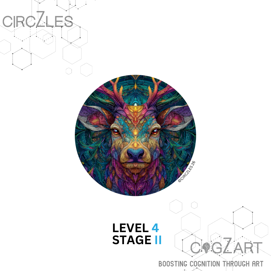 Psychedelic Stag Wildlife Puzzle — StagNation