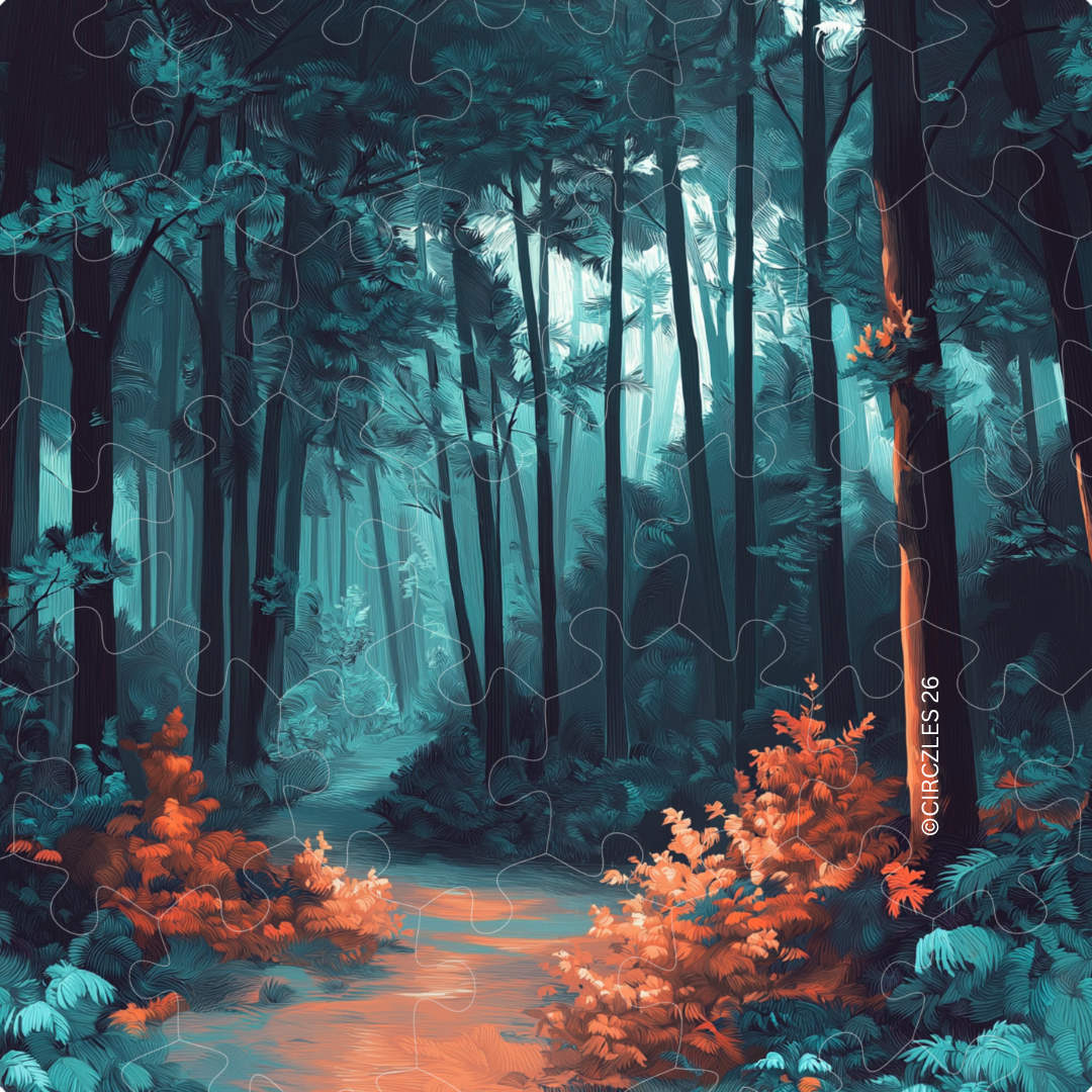 Serene Circular Wooden Puzzles |  All Who Wander