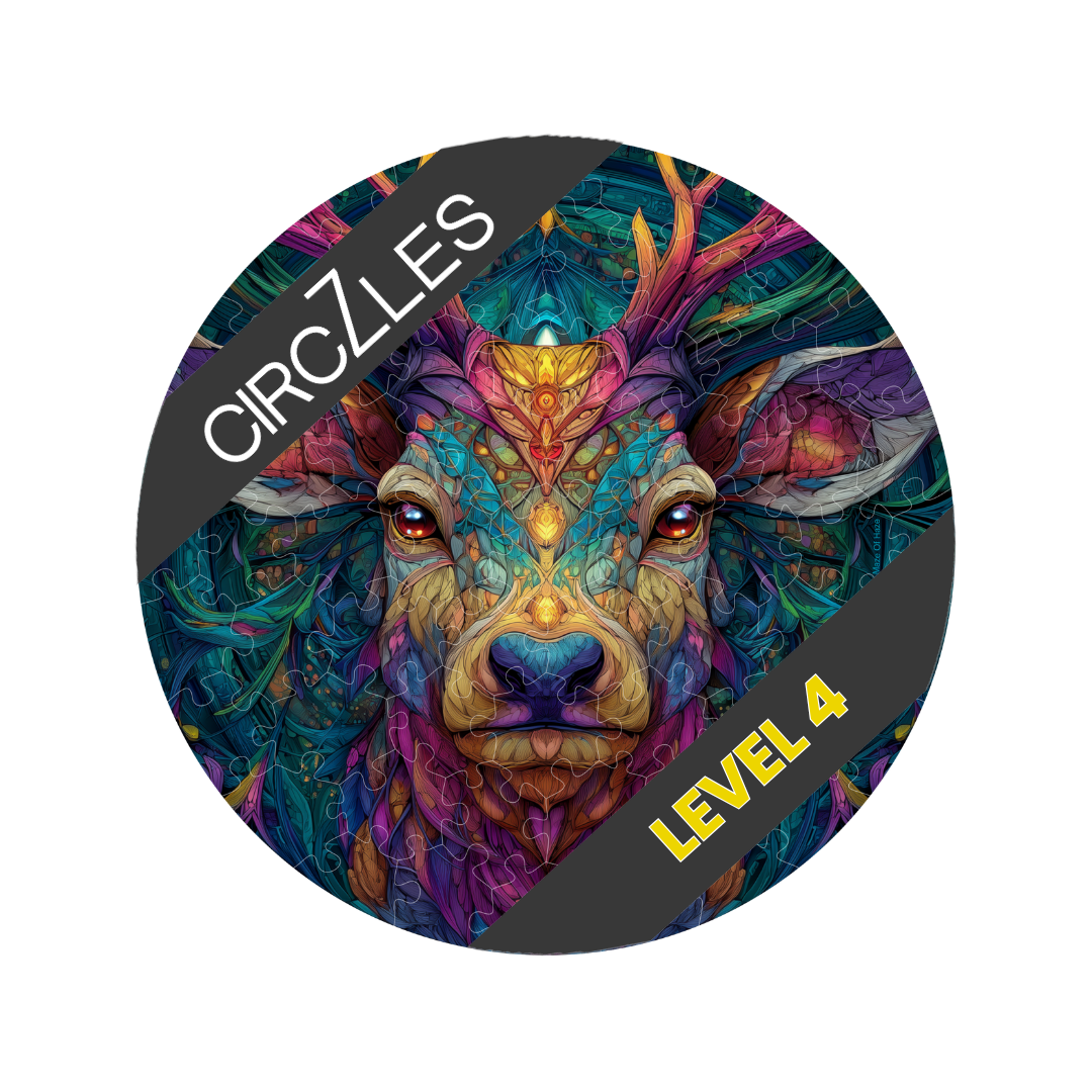 Psychedelic Stag Wildlife Puzzle — StagNation