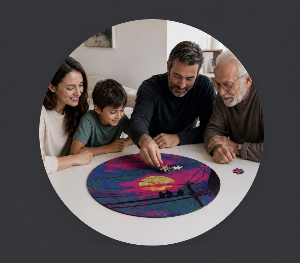 People across generations connected through creativity