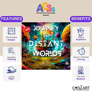 Journey To Distant Worlds dream world coloring book Pro