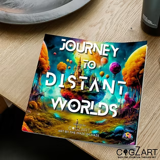 Journey To Distant Worlds - Adult Coloring Book for Stress Relief | CogZart