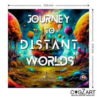 Journey To Distant Worlds - Adult Coloring Book for Stress Relief | CogZart