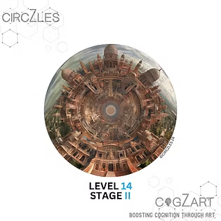 Aapdo Dham Level 14 - Aapdo Dham Circular Hexagonal Grid Puzzle | CogZart