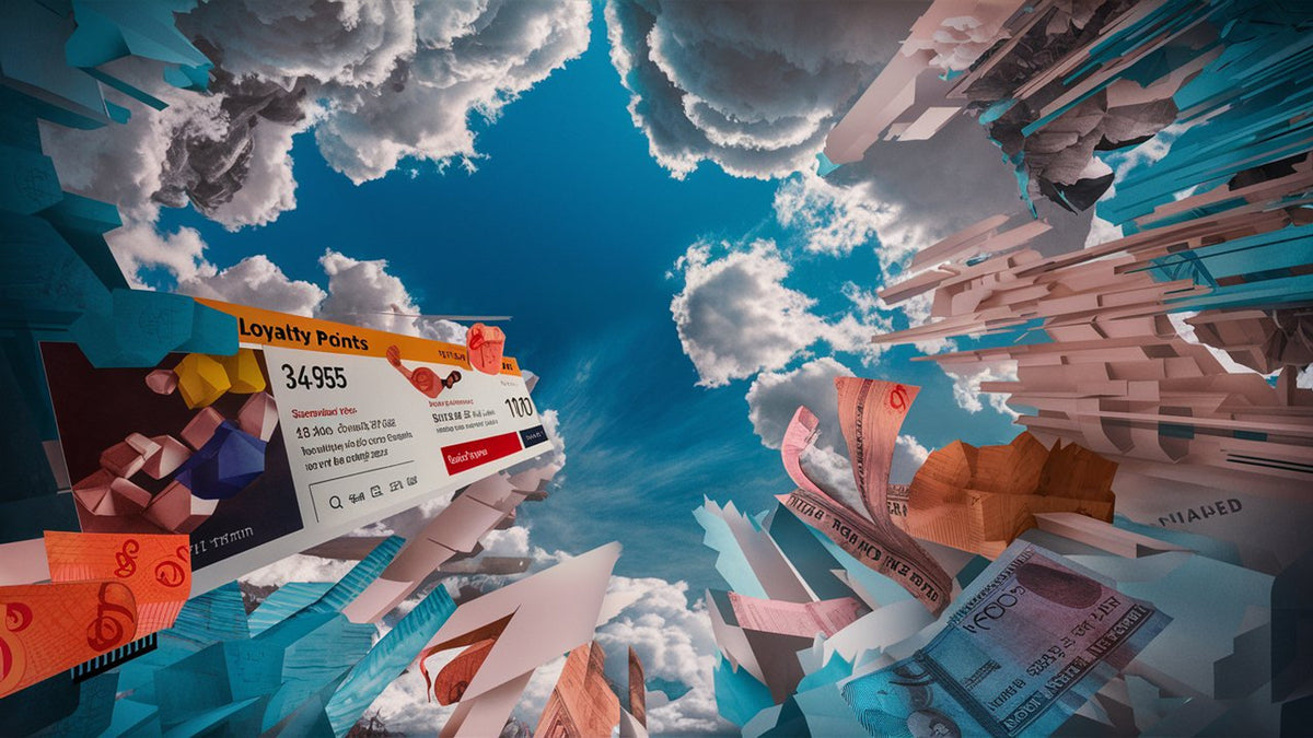 CogZart loyalty points card in a creative scene