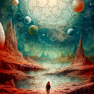 Cosmic Walk Level 16 - Hexagonal Puzzles for Adults | CogZart Mind Gym