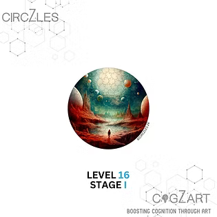 Cosmic Walk Level 16 - Hexagonal Puzzles for Adults | CogZart Mind Gym