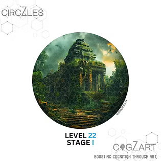 Forgotten Worlds Level 22 - Hexagonal Grid Wooden Puzzle | CogZart Mind Gym