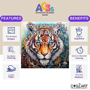 Unleash Your Inner Animal animal spirit coloring book Standard