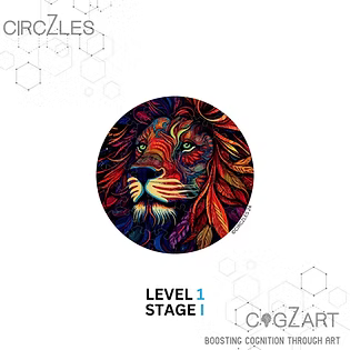 Lion Level 1 - Lion Wooden Puzzle | Cognitive Mind Gym | CogZart