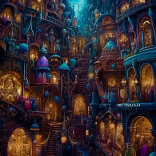 Midnight Bazaar Level 5 - Stress Relief Puzzles Adults | CogZart