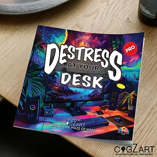 Destress at your Desk office stress coloring book Pro