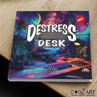 Destress at your Desk office stress coloring book Pro
