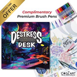 Destress at your Desk office stress coloring book Pro