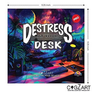 Destress at your Desk office stress coloring book Pro