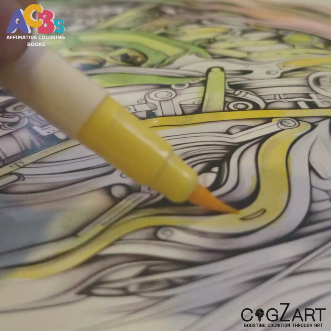 Destress at your Desk desk stress coloring book Standard
