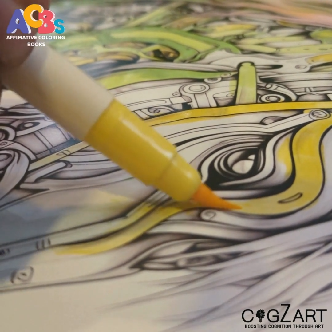 Journey To Distant Worlds - Adult Coloring Book for Stress Relief | CogZart